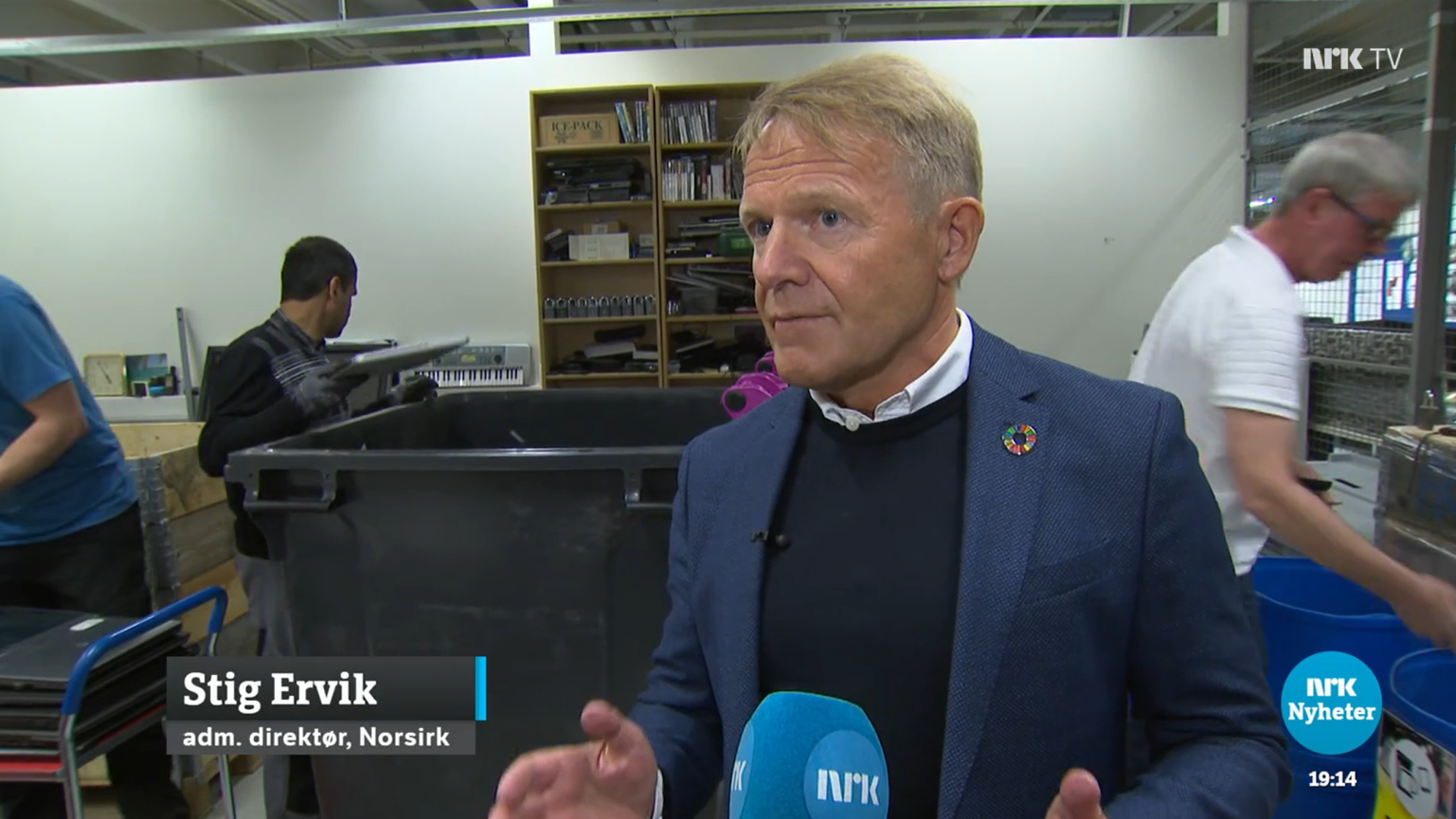 NRK om mobilgjenbruk hos OPT og Foxway